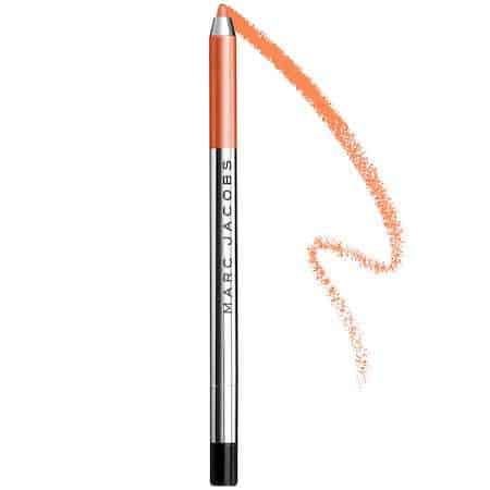 marc jacobs gel eyeliner orange crush colorful pop of eye makeup