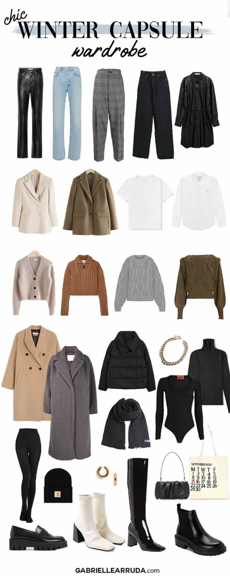 Winter Capsule Wardrobe 2020 that will up your style game - Gabrielle ...