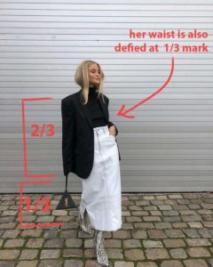 how to dress using the golden ratio