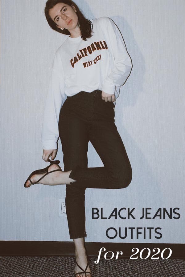black jeans outfits 2020