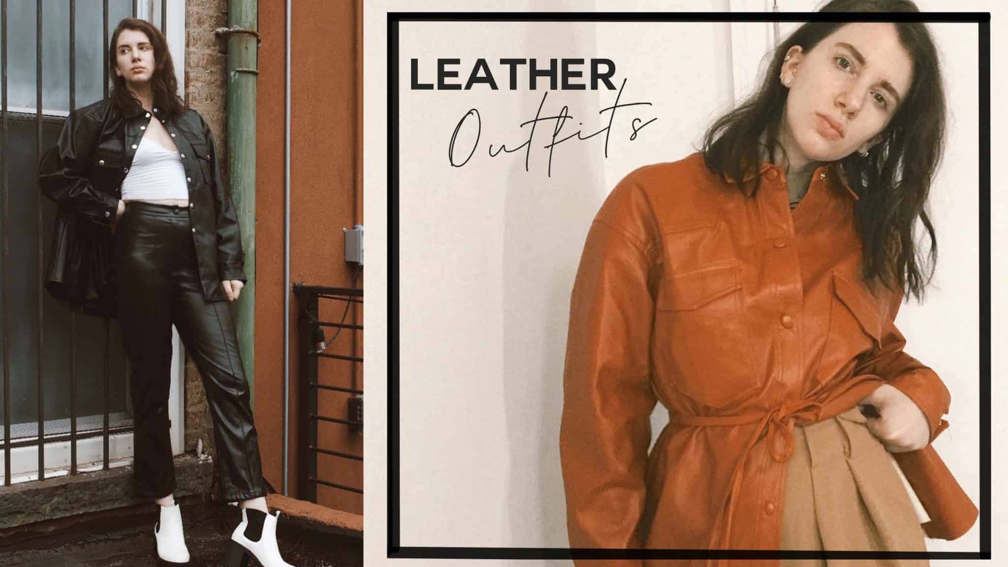 The fashion trend that is rocking the runways: Leather Outfit Ideas to ...