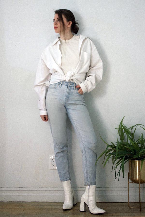 White shirt shop outfit ideas