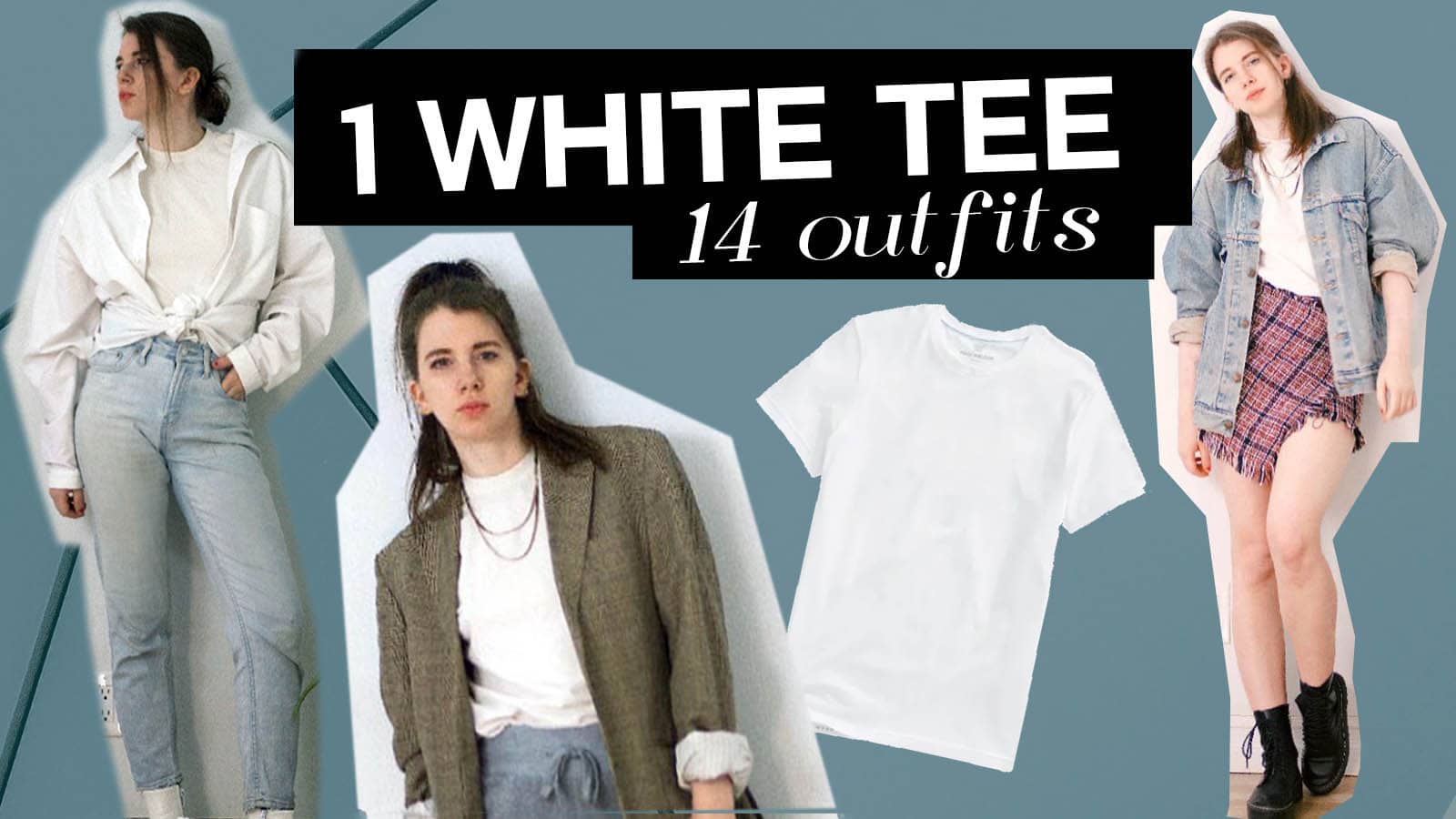 14 ways to wear a white t-shirt that will blow your mind