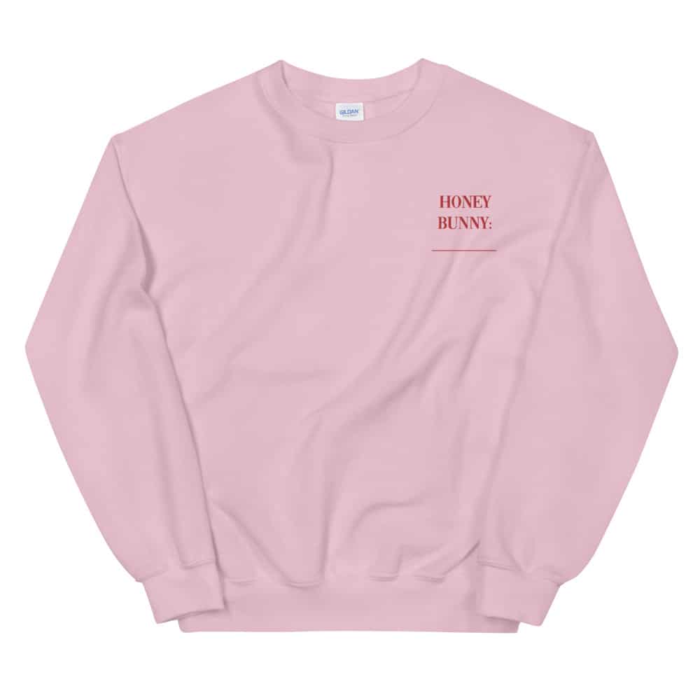 90s graphic sweatshirt with honey bunny embroidery
