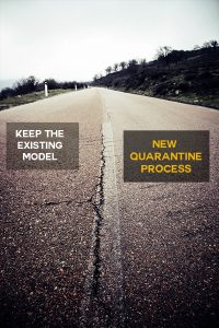 quarantine productivity, to keep the existing model or develop a new process