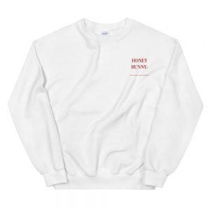 90s graphic sweatshirt with honey bunny embroidery