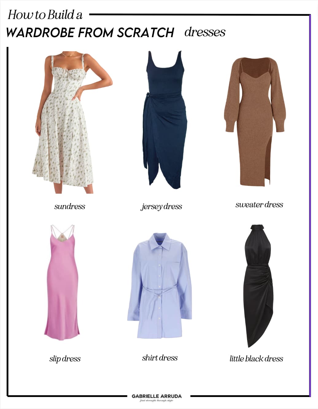 dress examples for building wardrobe from scratch
