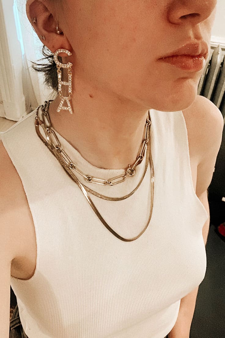 how to layer gold necklaces
