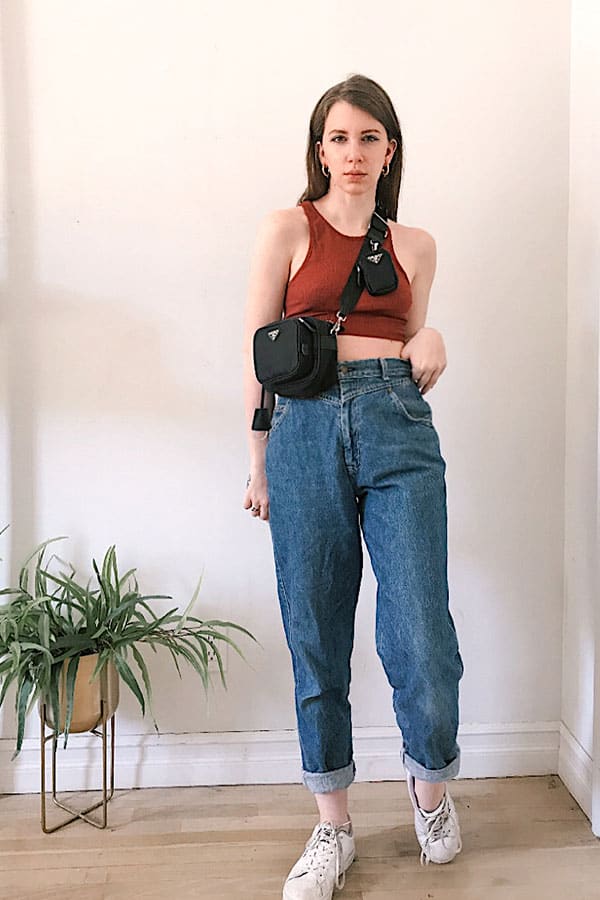 summer outfit ideas 2020 with jeans and tank