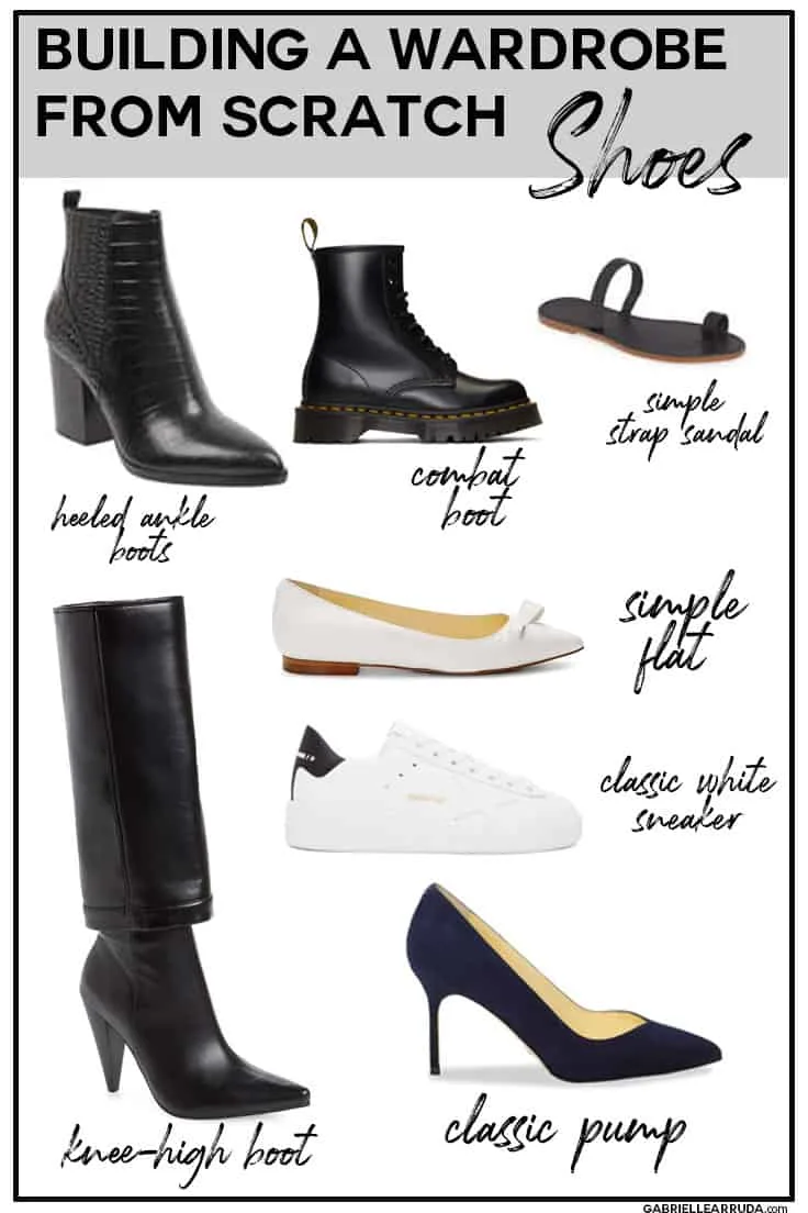 how to build a chic wardrobe, all the essential shoes you need in your wardrobe