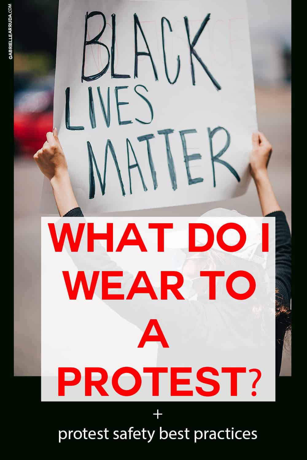 what should i wear to a protest, #blm protest image