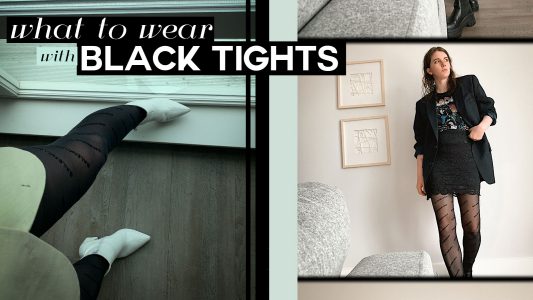 What to wear with black tights, it might just change your style game