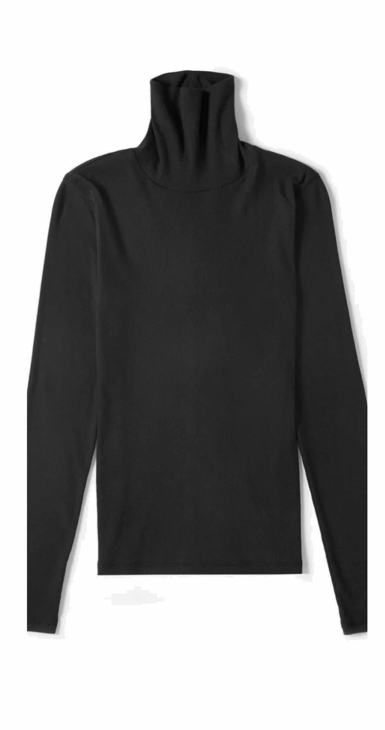 fall capsule wardrobe 2020 fitted black turtleneck