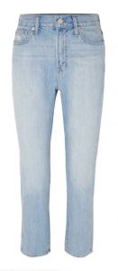 mid rise light wash denim jeans from madewell : summer wardrobe capsule 2020