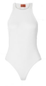 summer capsule wardrobe 2020 staple the white halter bodysuit 