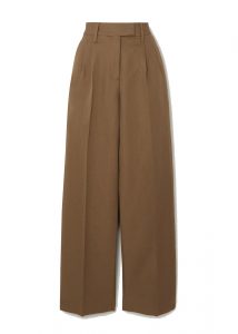 fall capsule wardrobe 2020 brown wide leg trousers