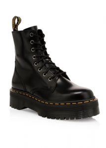 fall capsule wardrobe 2020 dr martens platform combat boot