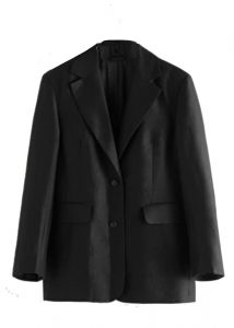 fall fashion wardrobe 2020 oversized blazer black