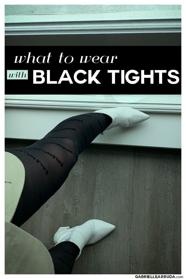 what to wear with black tights