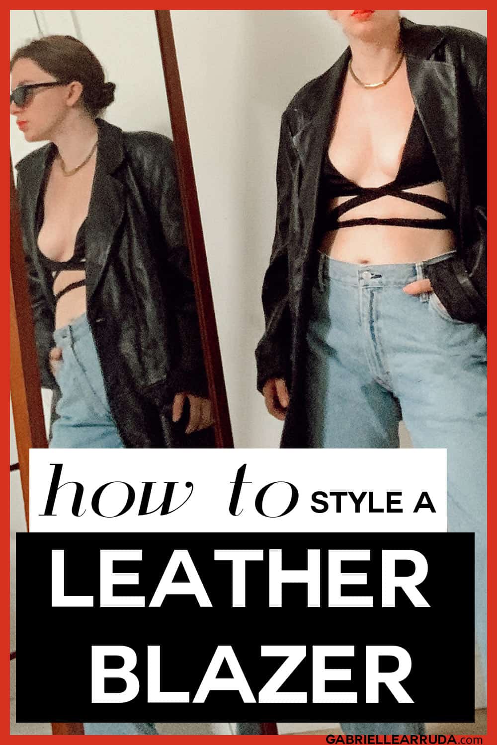 how to style a leather blazer, leather blazer outfit ideas
