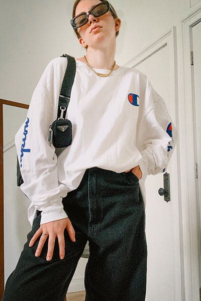 baggy jeans with shirt