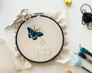 best gift guide for her best friend edition, diy unique embroidery kit