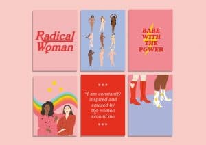 feminist postcards for stocking stuffers