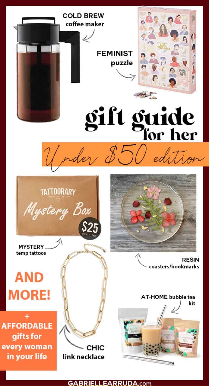 best gift guide for her: under $50 edition