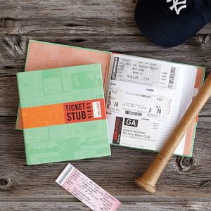 ticket stub diary, gift idea for her