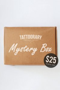gift idea under $50, temporary tattoo mystery box