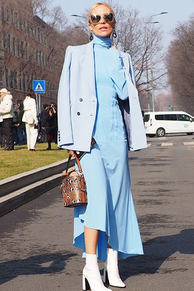 winter fashion trends blue shades