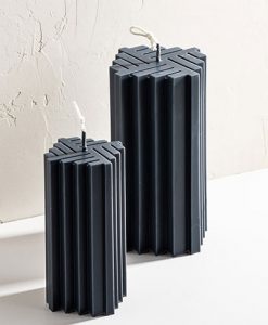unique shaped candle, cool shaped candle accordian rectangular candle