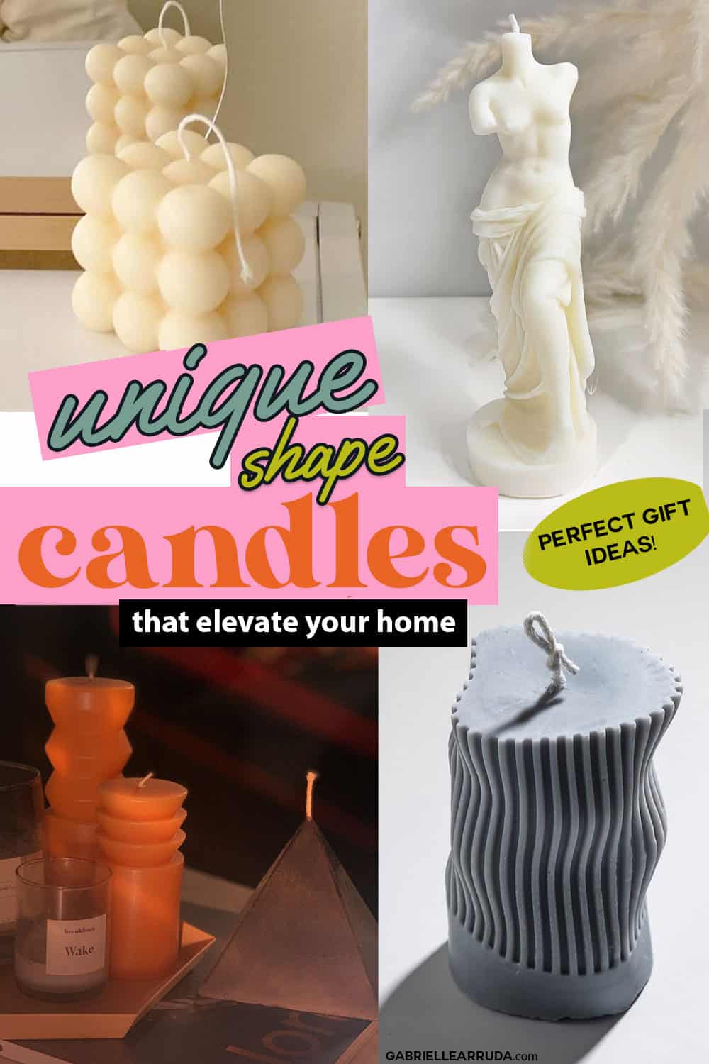 elevate your home with these abstract cool candles