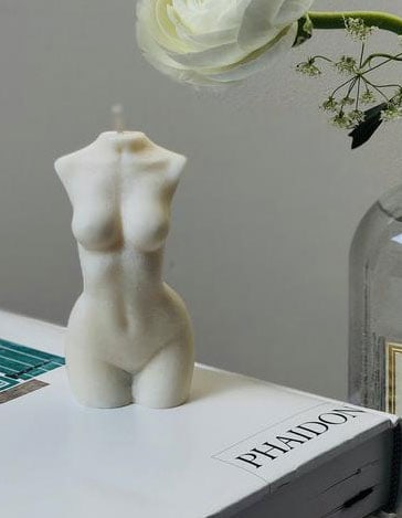 goddess body candle, unique candle