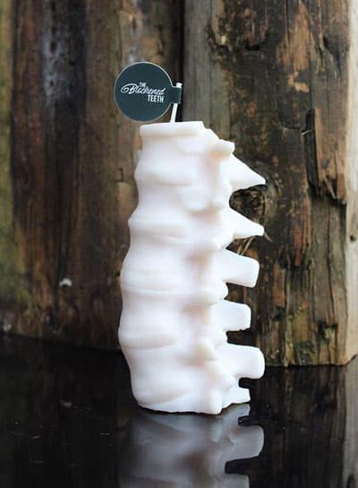 spine shaped candle, unique candle