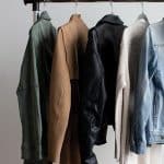 image of capsule wardrobe on clothing rack