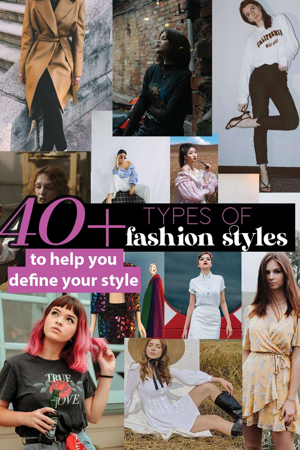 40+ types of fashion styles with pictures to help you define your style