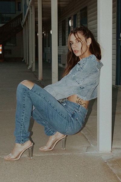 Denim on hotsell denim outfit ideas