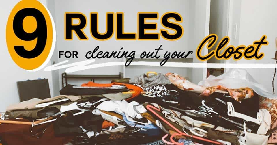 9 Rules to Make Cleaning Your Closet Painless