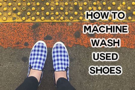 how to machine wash used shoes, image of check van tennis shoes clean