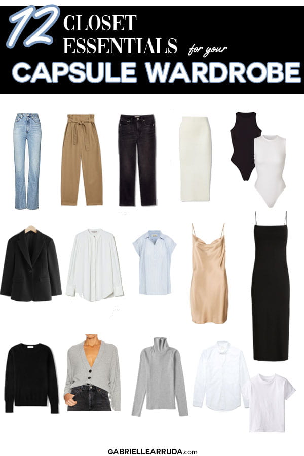 12 capsule wardrobe closet essentials 