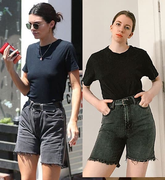 Kendall jenner shop black shorts