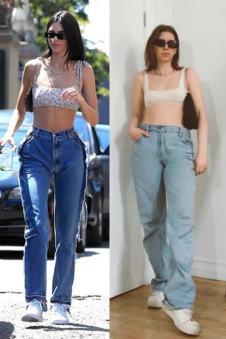 Kendall jenner hotsell levis 501