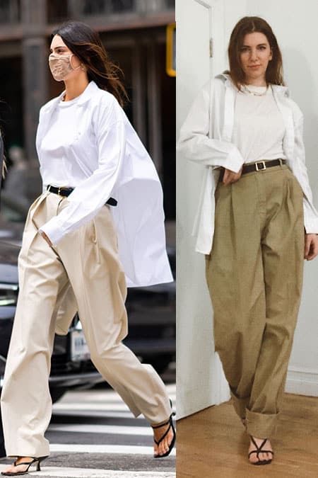 Kendall Jenner White Pants Looks