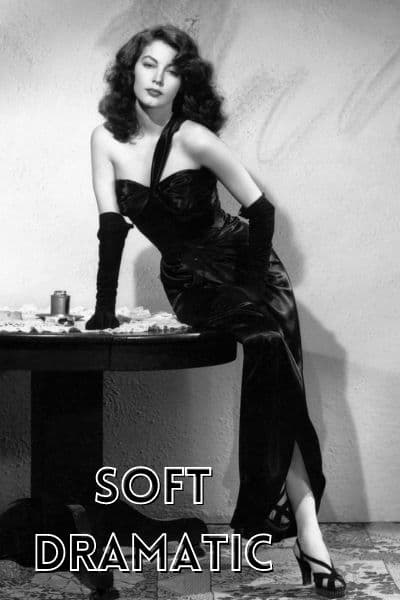 soft dramatic kibbe type ava gardner