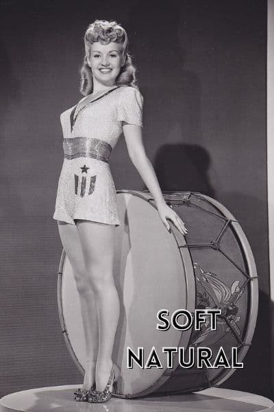 soft natural kibbe body type example:  betty grable 
