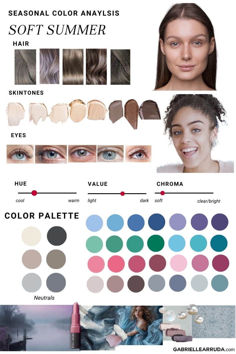 soft summer seasonal color 