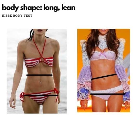 kibbe body shape: long lean