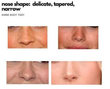 nose shape examples for kibbe quiz: delicate, tapered, narrow