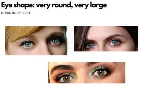 eye shape round and large kibbe quiz picture examples